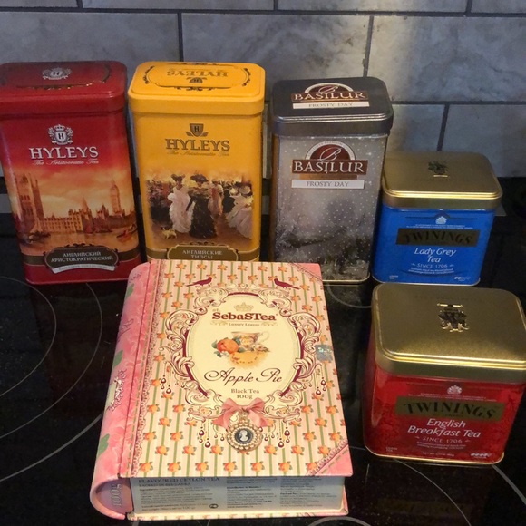 Other - Collection of tea metal tins